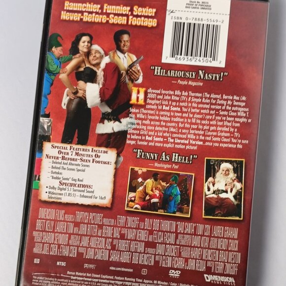 1/$7… 2/$12… 3/$15… 5/$20 🎥 DVD Movies, films, películas ✨Badder Santa - Picture 2 of 2